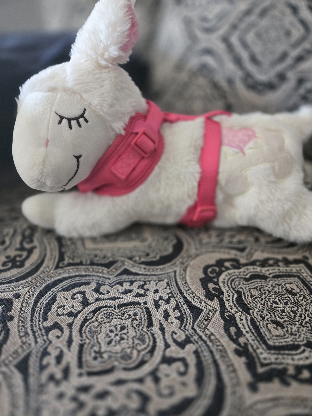 GAP Pink Plush Dog Harness